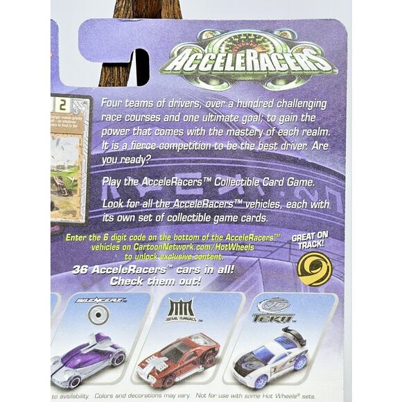 Hot Wheels AcceleRacers Metal Maniacs 1/9 Power Bomb White Sealed #67784 G8103 - Picture 6 of 9